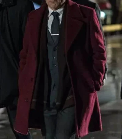 Peter Jacobson Colony Red Wool Coat