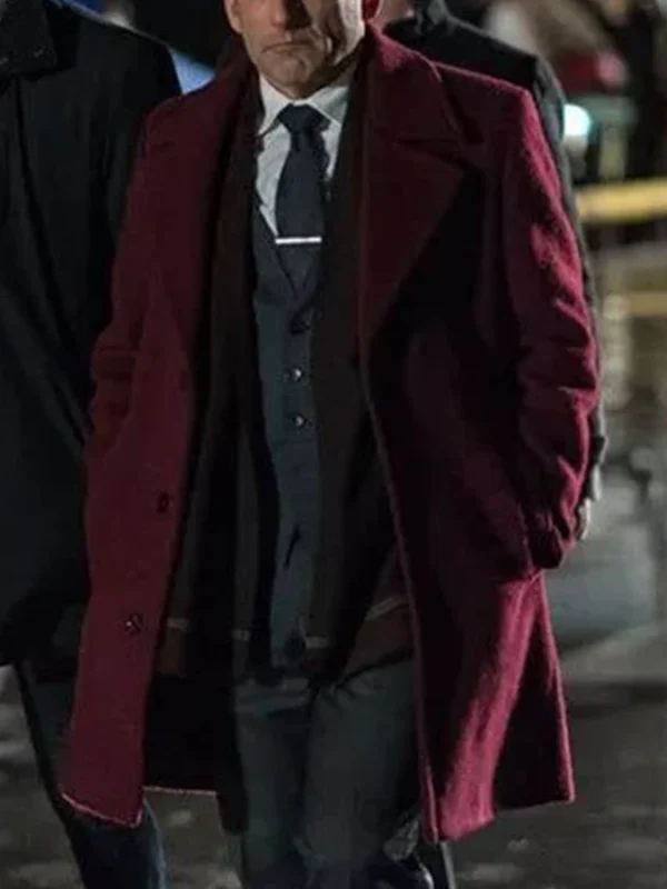 Peter Jacobson Colony Red Wool Coat