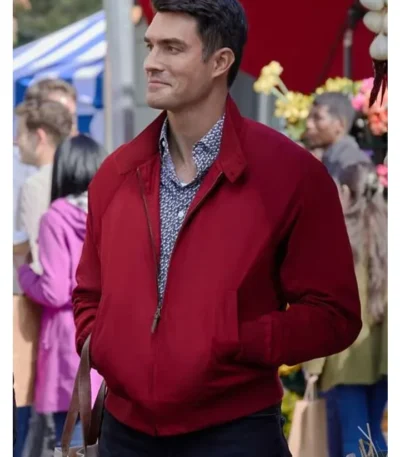 Peter Porte Notes of Autumn Red Zip Jacket
