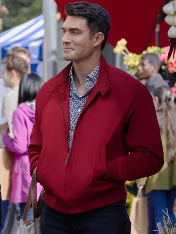 Peter Porte Notes of Autumn Red Zip Jacket