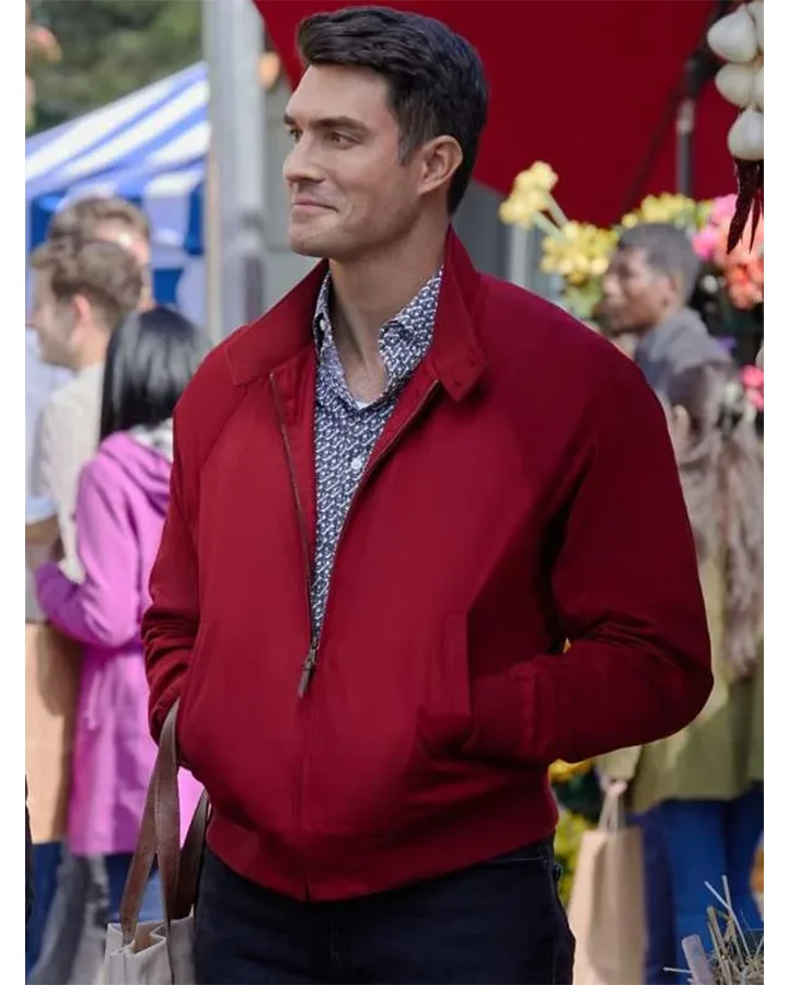 Peter Porte Notes of Autumn Red Zip Jacket Peter Porte Notes of Autumn Red Zip Jacket