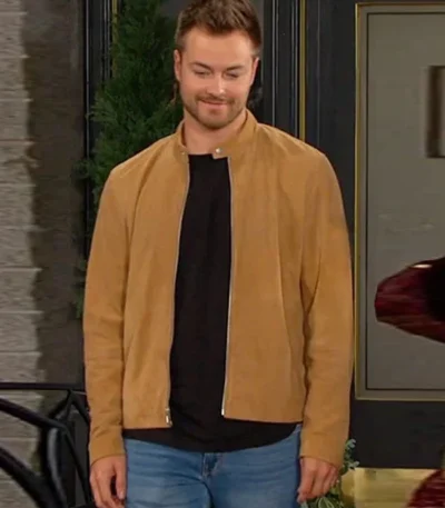 Peyton Meyer Days Of Our Lives Suede Jacket