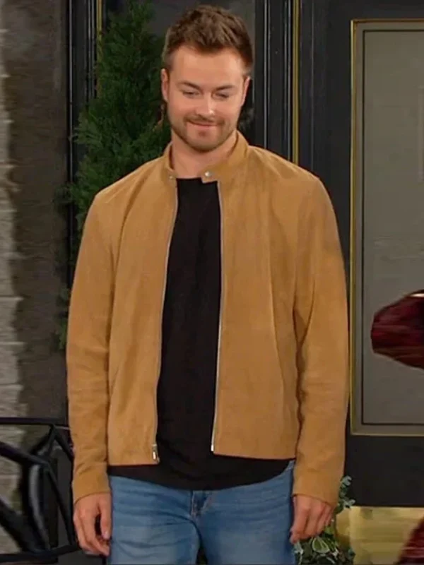 Peyton Meyer Days Of Our Lives Suede Jacket