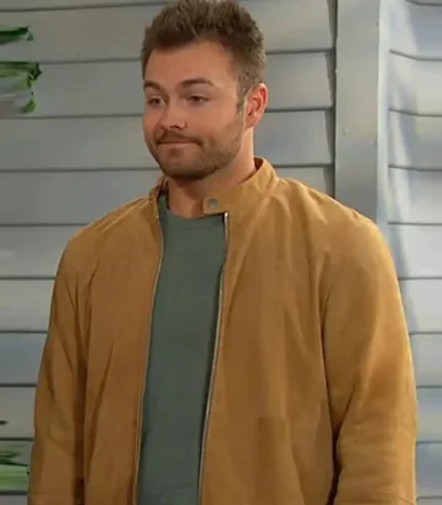 Peyton Meyer Days Of Our Lives Suede Jacket