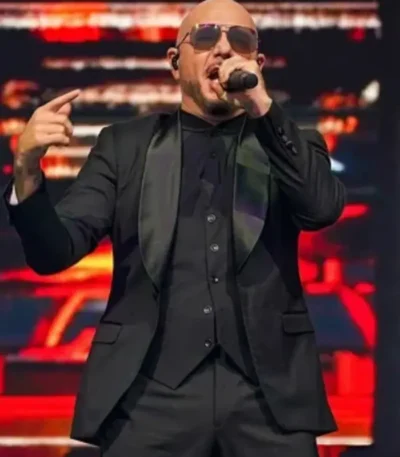Pitbull I’m Back Tour Black Blazer