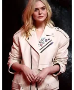 Predator Badlands Elle Fanning Leather Jacket