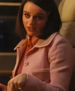 Prince Bullet Train Joey King Pink Wool Coat