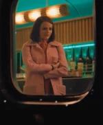 Prince Bullet Train Joey King Pink Wool Coat