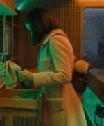 Prince Bullet Train Joey King Pink Wool Coat