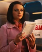 Prince Bullet Train Joey King Pink Wool Coat