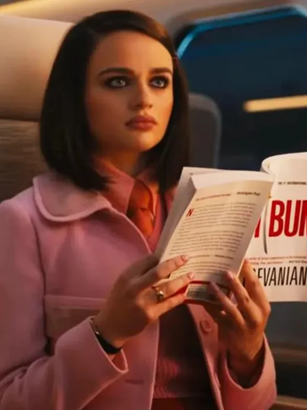 Prince Bullet Train Joey King Pink Wool Coat