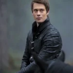 Prince Robert Cinderella Leather Black Jacket