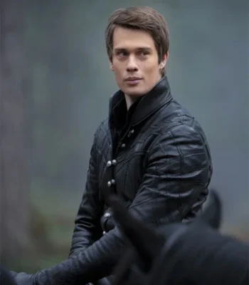 Prince Robert Cinderella Leather Black Jacket