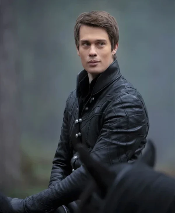 Prince Robert Cinderella Leather Black Jacket