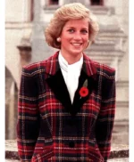 Princess Diana Check Coat