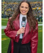 Pro Football Host Bridget Condon Maroon Jacket