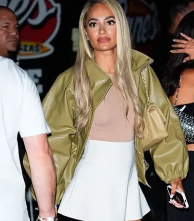 Raising Cane’s Party Brittany Brideau Leather Jacket