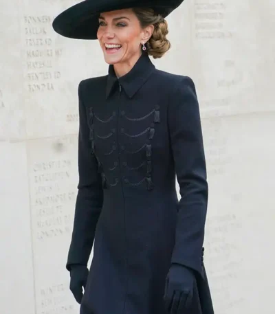 Remembrance Day Kate Middleton Black Coat