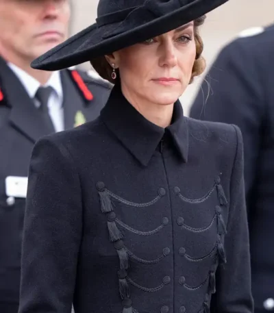 Remembrance Day Kate Middleton Black Coat