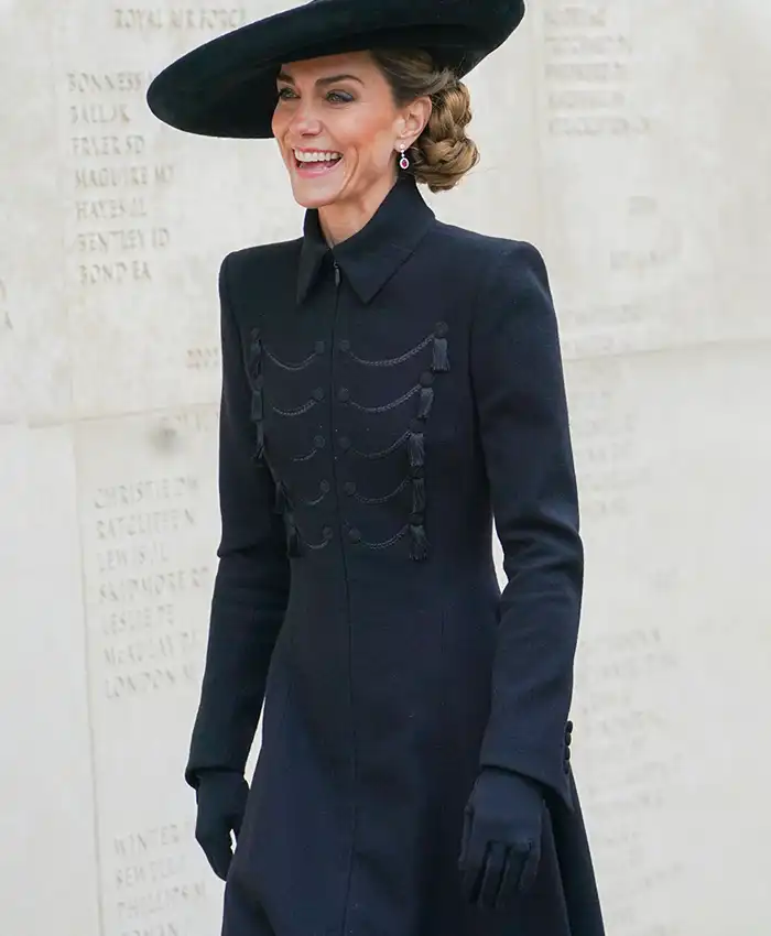 Remembrance Day Kate Middleton Black Coat Remembrance Day Kate Middleton Black Coat