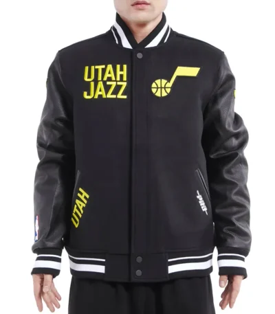 Retro Utah Jazz Classic Rib Varsity Jacket