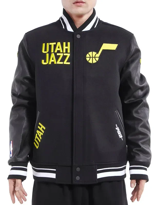 Retro Utah Jazz Classic Rib Varsity Jacket