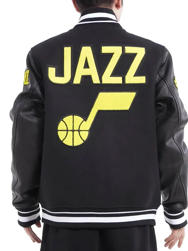 Retro Utah Jazz Classic Rib Varsity Jacket