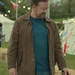 Ricky Gervais After Life Brown Jacket