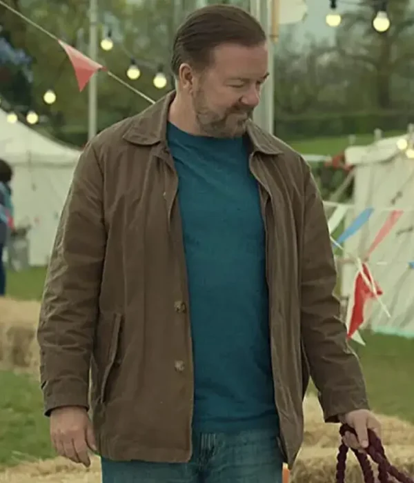 Ricky Gervais After Life Brown Jacket