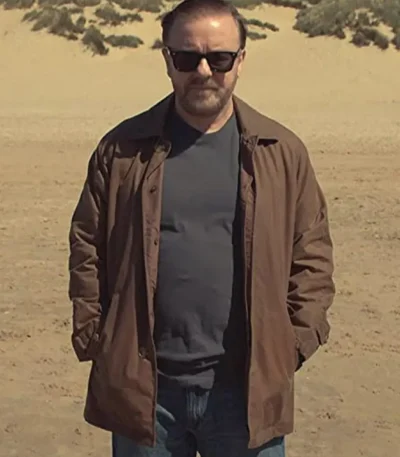 Ricky Gervais After Life Brown Jacket