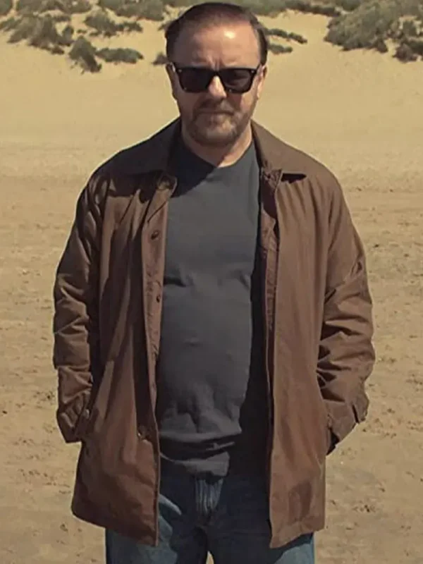Ricky Gervais After Life Brown Jacket
