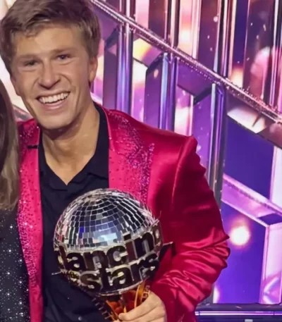 Robert Irwin Dancing with the Stars pink blazer