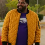 Ron Funches Loot S03 Quilted Bomber Jacket