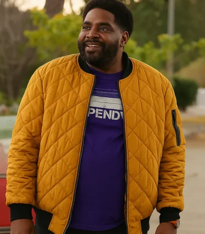 Ron Funches Loot S03 Quilted Bomber Jacket