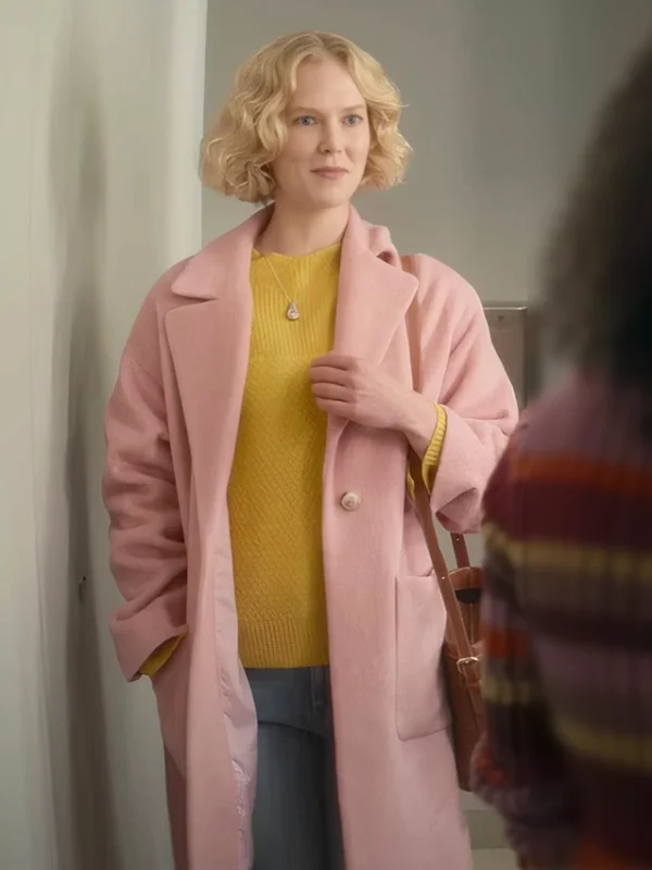 Rosy McEwen Black Mirror S07 Pink Coat