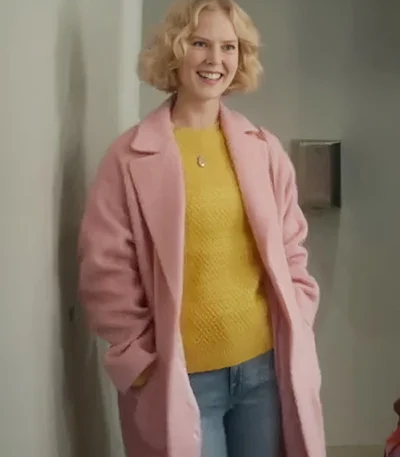 Rosy McEwen Black Mirror S07 Pink Coat