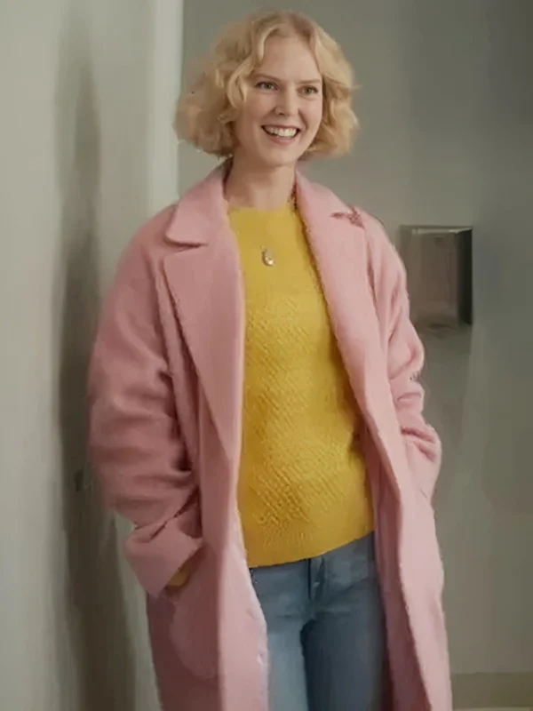 Rosy McEwen Black Mirror S07 Pink Coat