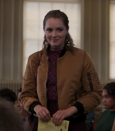 Ruby Rossi Coda 2021 Brown Bomber Jacket