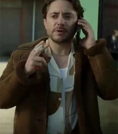 Ryan Sampson Brassic S05 Leather Jacket