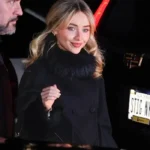 SNL 2026 Sabrina Carpenter Black Wool Coat