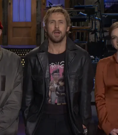 SNL Promo Ryan Gosling Leather Jacket