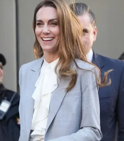 Salesforce Tower Kate Middleton Grey Suit
