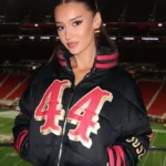 Kristin Juszczyk 44 Black Puffer Jacket