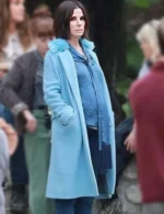 Sandra Bullock Bird Box Malorie Hayes Long Blue Coat