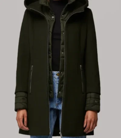 Sarah Franklin Matlock S01 Green Wool Coat