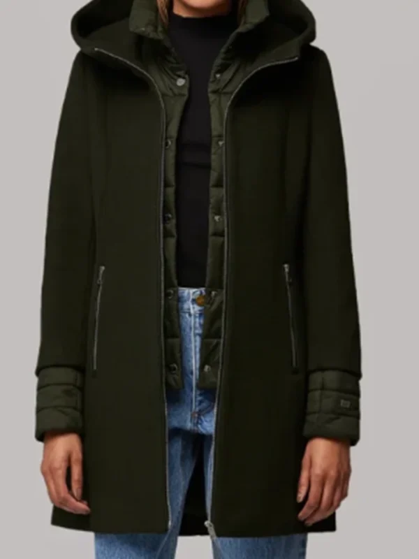 Sarah Franklin Matlock S01 Green Wool Coat