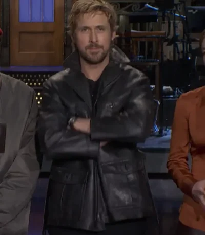 SNL Promo Ryan Gosling Leather Jacket