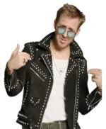 SNL Ryan Gosling Studded Leather Jacket