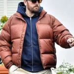 Scott Disick Brown Puffer Jacket