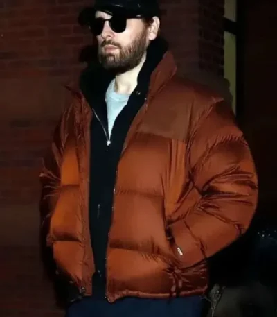 Scott Disick Brown Puffer Jacket